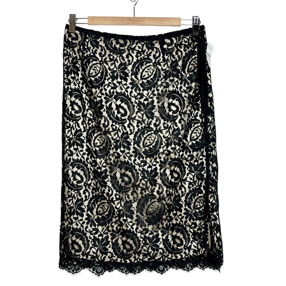 Vintage Y2K Lace Skirt Womens Size 10 Whimsigoth Regencycore
